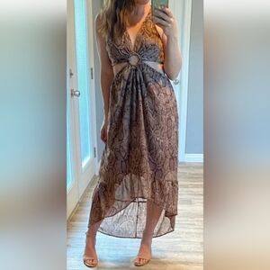Snakeskin Print Dress by Hint of Blush